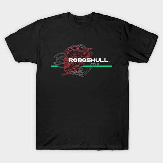 ROBOSKULL MKII CONCEPT T-Shirt by SKELETRON